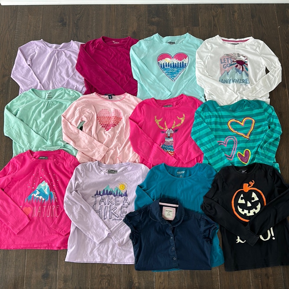 GIRLS LONG SLEEVE BUNDLE (size 10/12)
